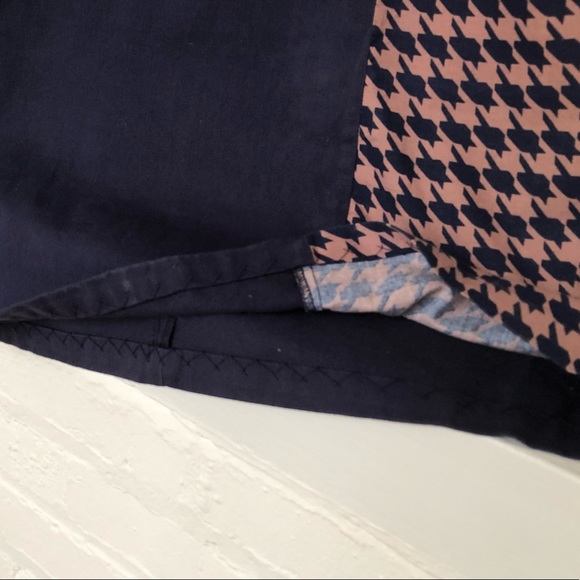 Houndstooth pattern color block dresss - Picture 8 of 8